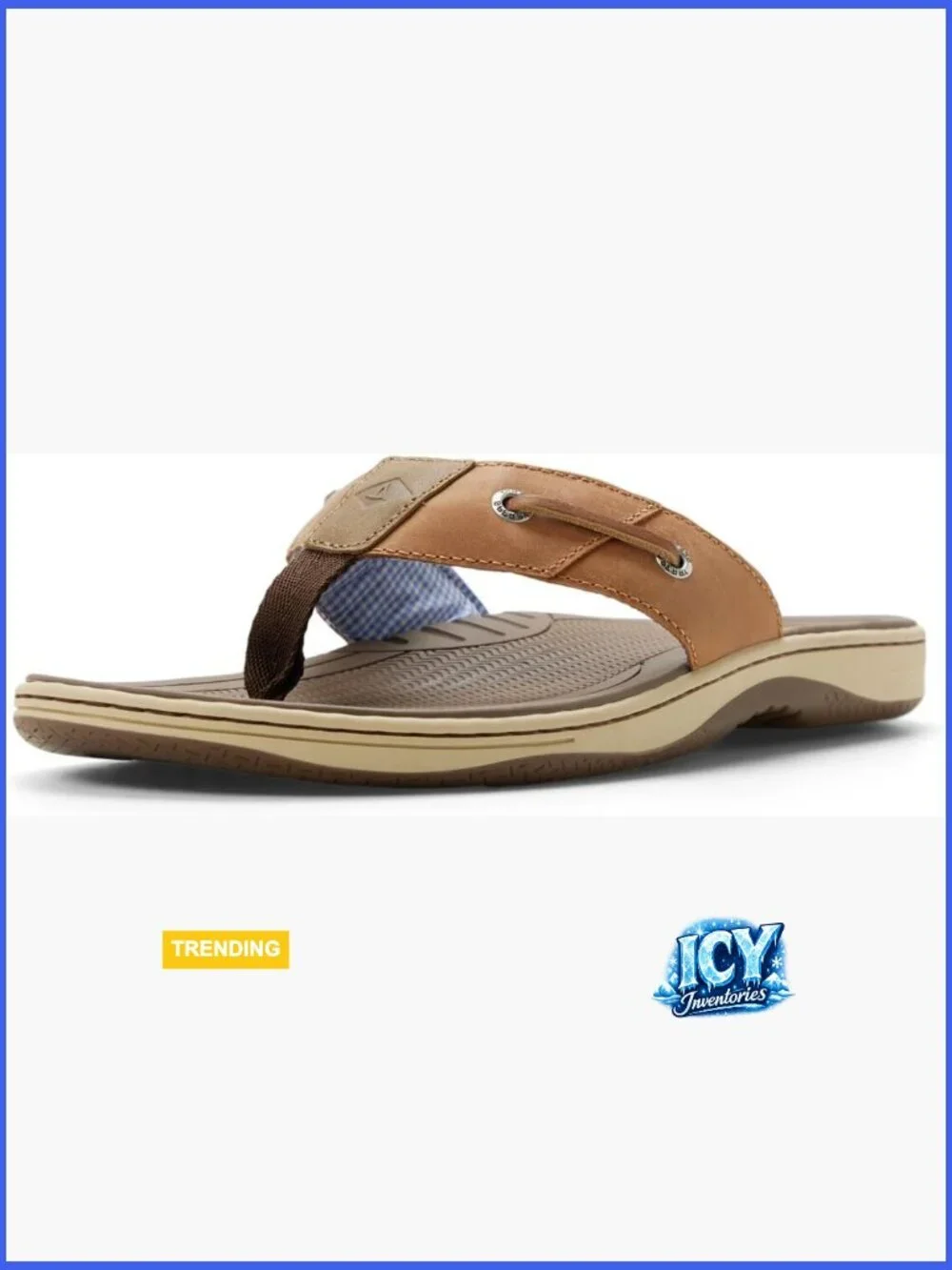 Leather Thong Flip Flop Sandals for Men